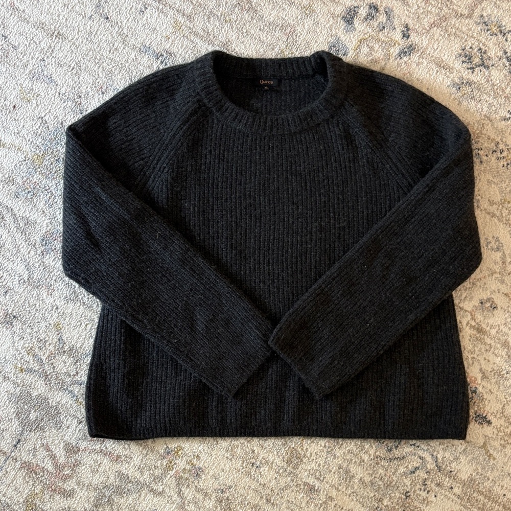 Quince Cashmere Fisherman Crewneck XL
